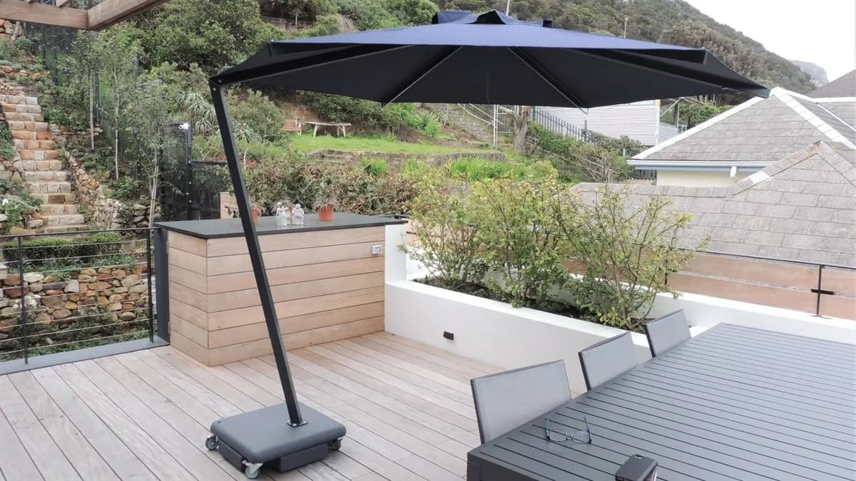 Parashade patio umbrella installation 9